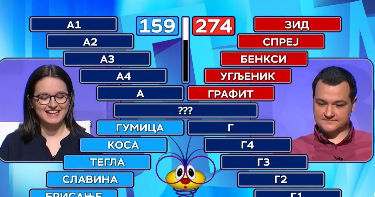 "I know what it is, but...": A wonderful, gentlemanly move by a contestant towards a female contestant on "Slagalica", this is rarely seen