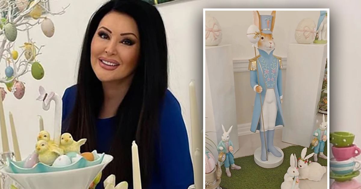 Praznična atmosfera u domu Dragane Mirković: Zec visok jedan metar, ovakvu dekoraciju za Uskrs niste videli