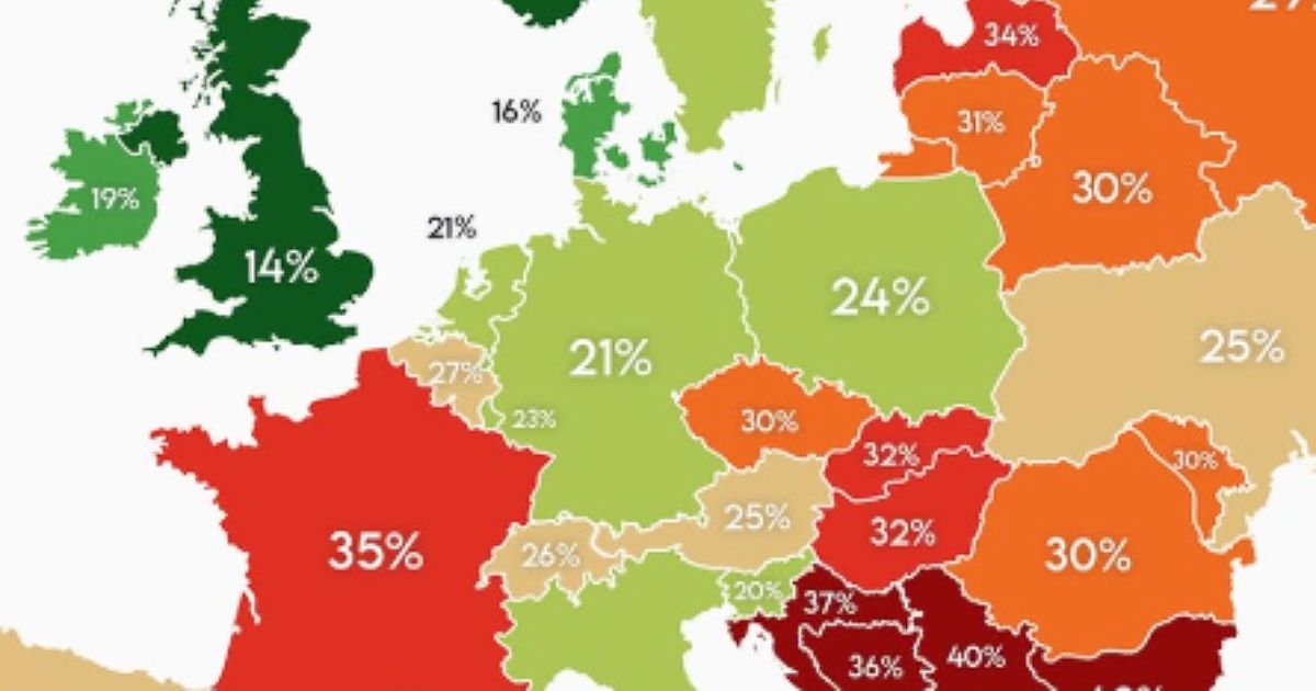 Ova karta Evrope se masovno deli: Gotovo ceo Balkan je u crvenom, a preko Srbije piše 40