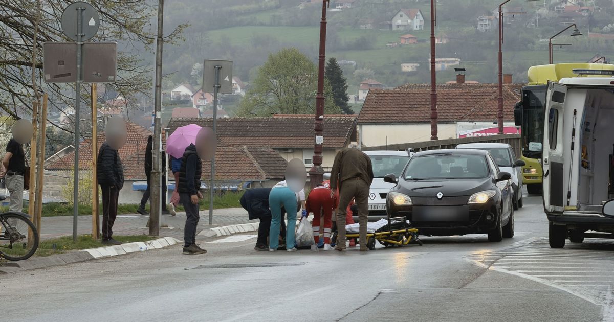 Oboren pešak u blizini mosta, Hitna pomoć na licu mesta: Saobraćajna nezgoda u širem centru Čačka