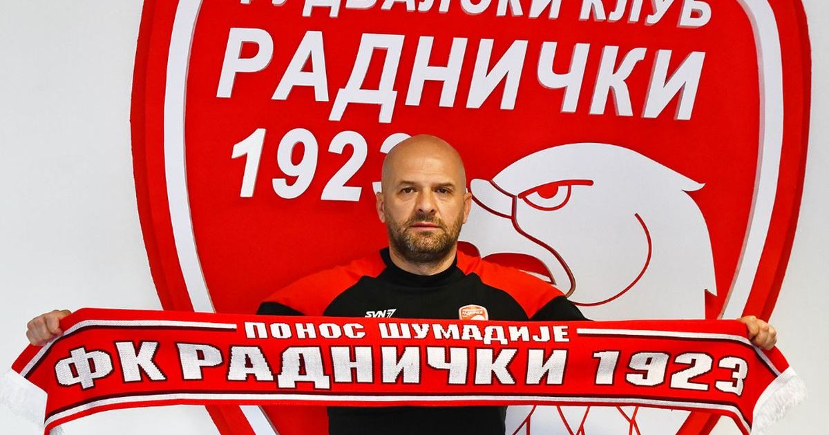Radnički iz Kragujevca ima novog trenera: Otišao Bandović, stigao Matić