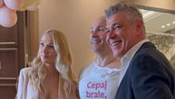 Savo Milošević sa 10 godina mlađom partnerkom došao na slavlje kod Ace: Plavuša u miniću ukrala sve poglede