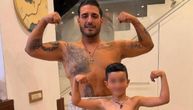 "Moja snaga!" Darko Lazić podelio sreću, mali Aleksej stigao u Brestač: Ovako odmerava snagu sa sinom