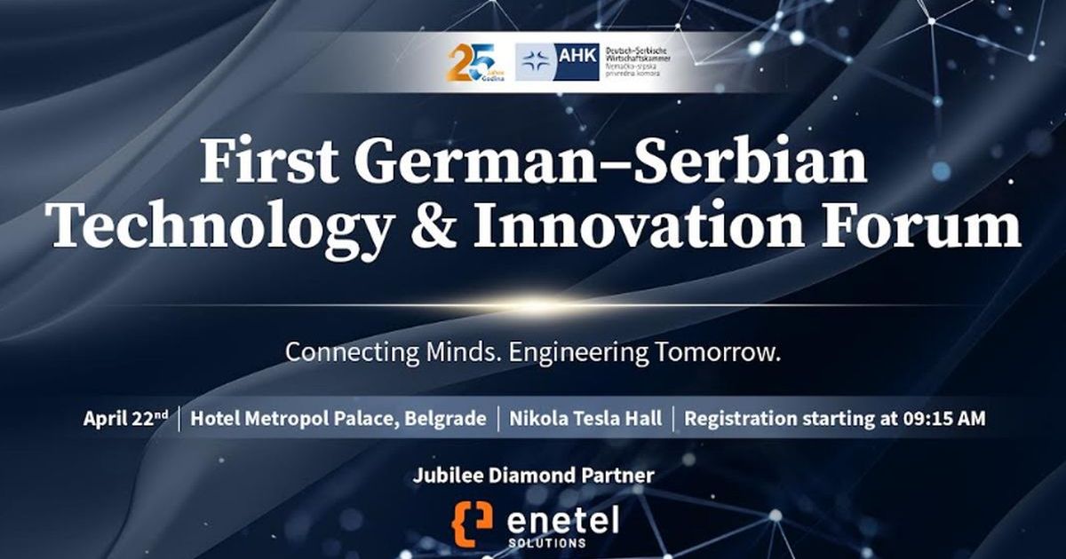 Obeležavanje jubileja privredne saradnje Nemačke i Srbije: 25 godina i novi fokus na inovacije i tehnologiju