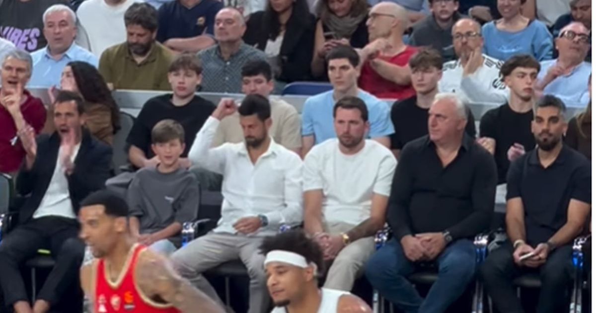 Pogledajte kako Novak Đoković i Luka Dončić reaguju na koševe Reala i Zvezde: Samo jedan se raduje