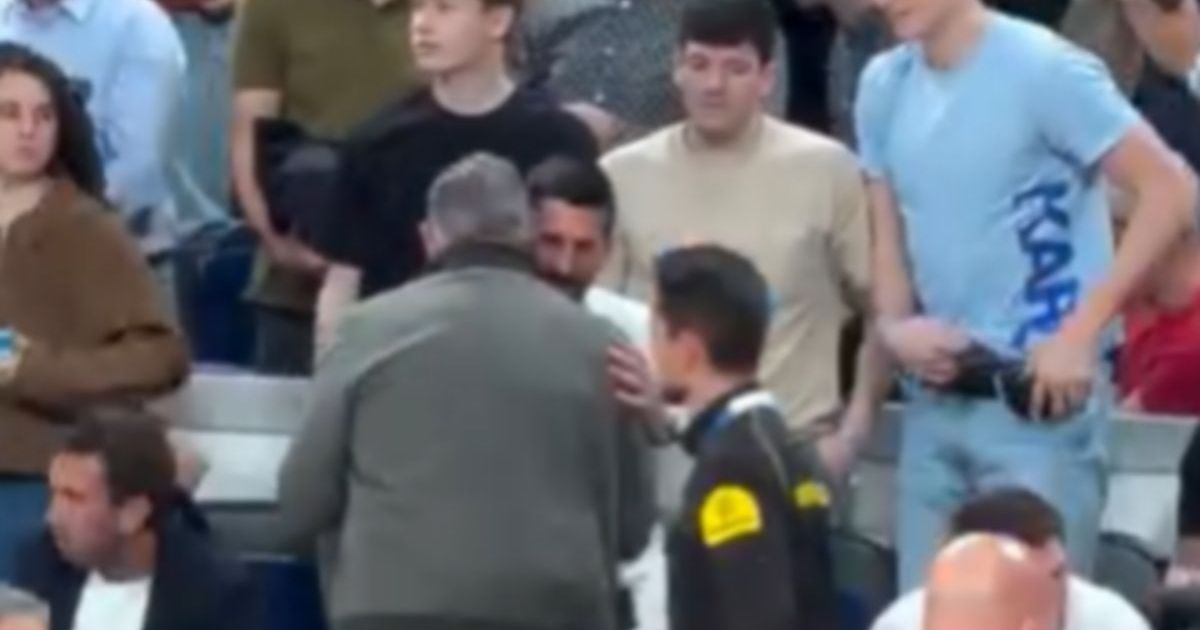 Miško Ražnatović prišao i pozdravio Novaka Đokovića i Luku Dončića, gledaju zajedno Zvezdu u Madridu