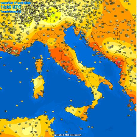 Trenutne temperature vazduha