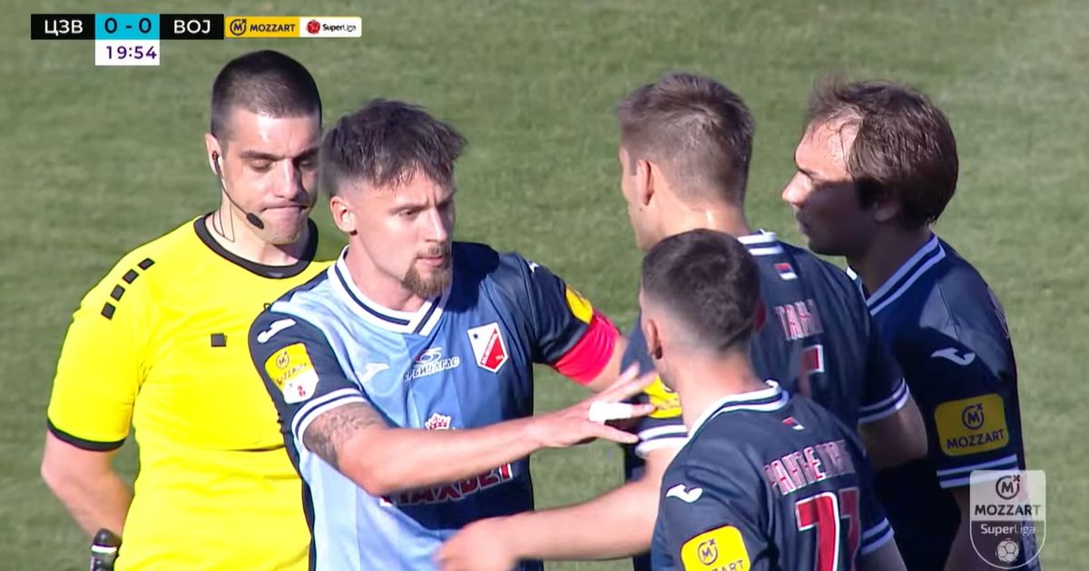 Zbog ovoga je Siniša Tanjga isključen protiv Zvezde: Vojvodina s igračem manje od 20. minuta protiv šampiona!