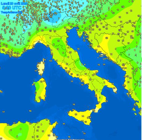 Trenutne temperature vazduha