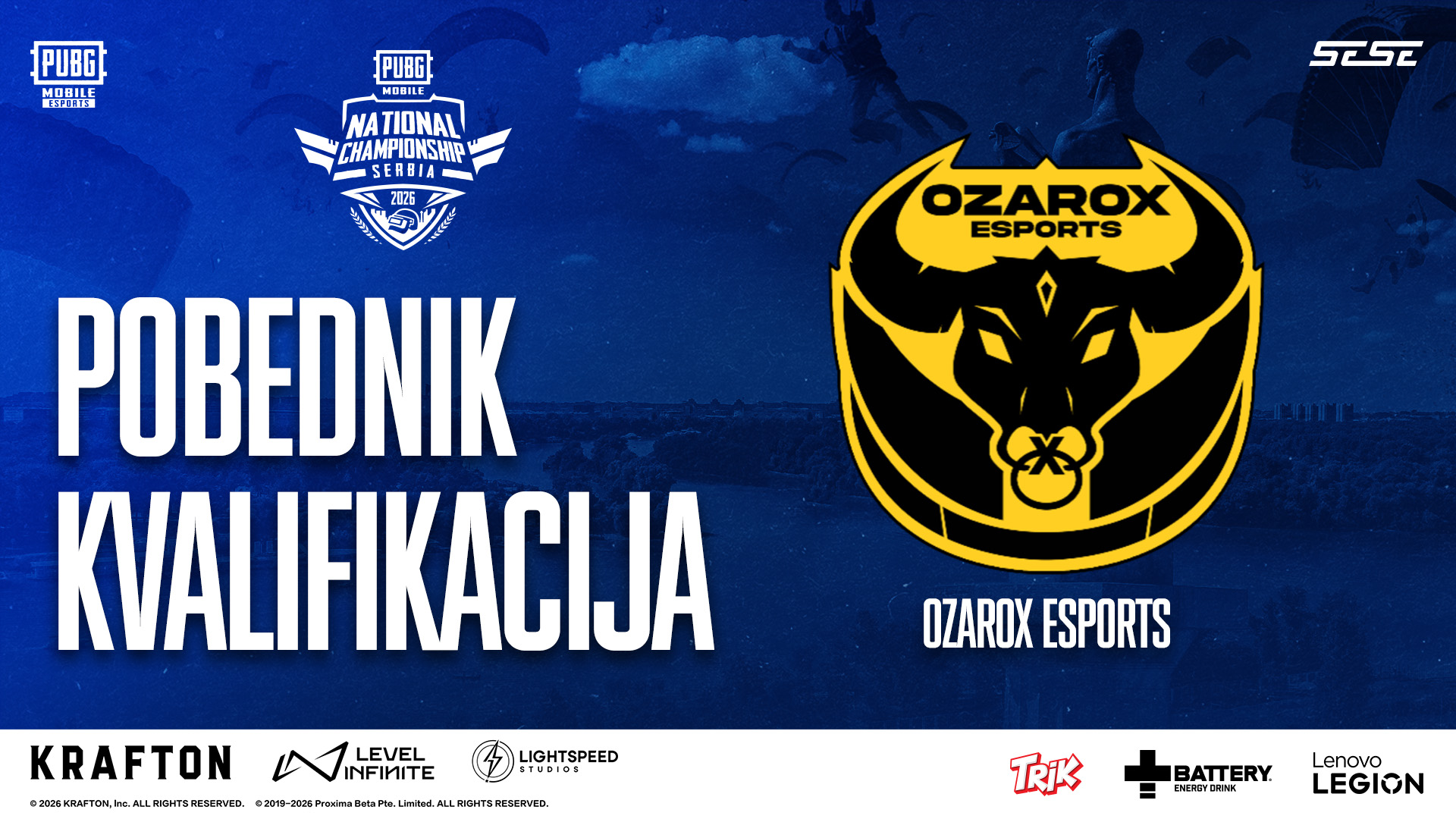 OZAROX EU je najbolji PUBGM tim Srbije!