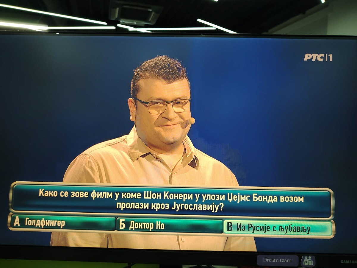 Džejms Bond je prošao kroz Jugoslaviju Orijent ekspresom: Učesnik "Potere" rizikovao, pa dao tačan odgovor