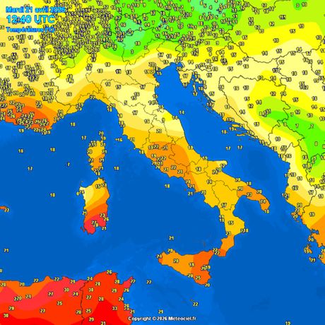 Trenutne temperature vazduha