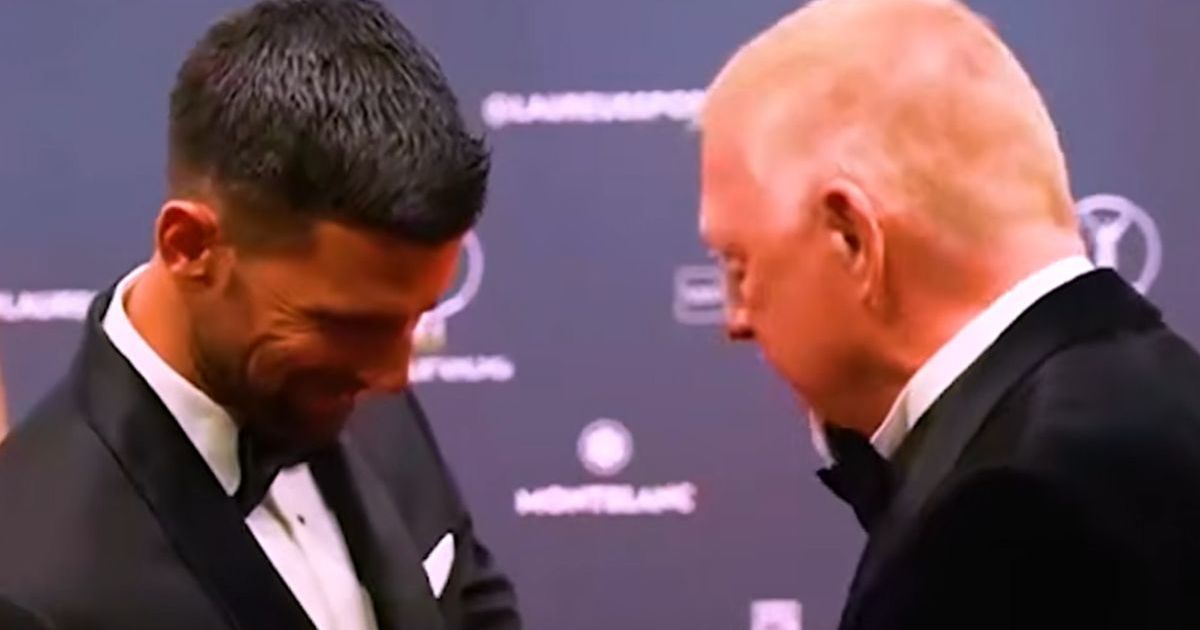 Beker davao intervju, a onda je video Đokovića,počeo da se smeje i prekinuo sve