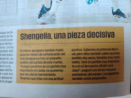 Barselona - Zvezda novine