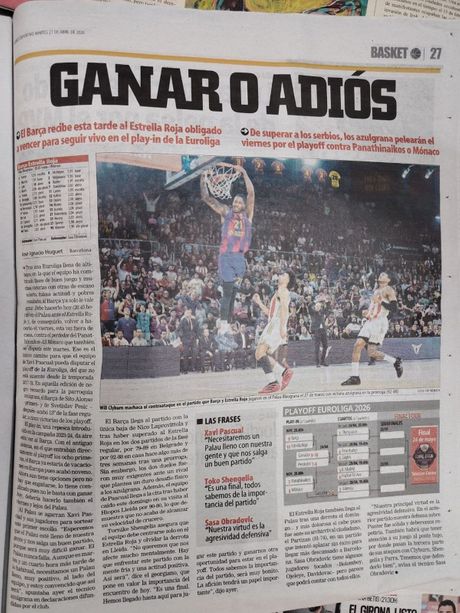 Barselona - Zvezda novine