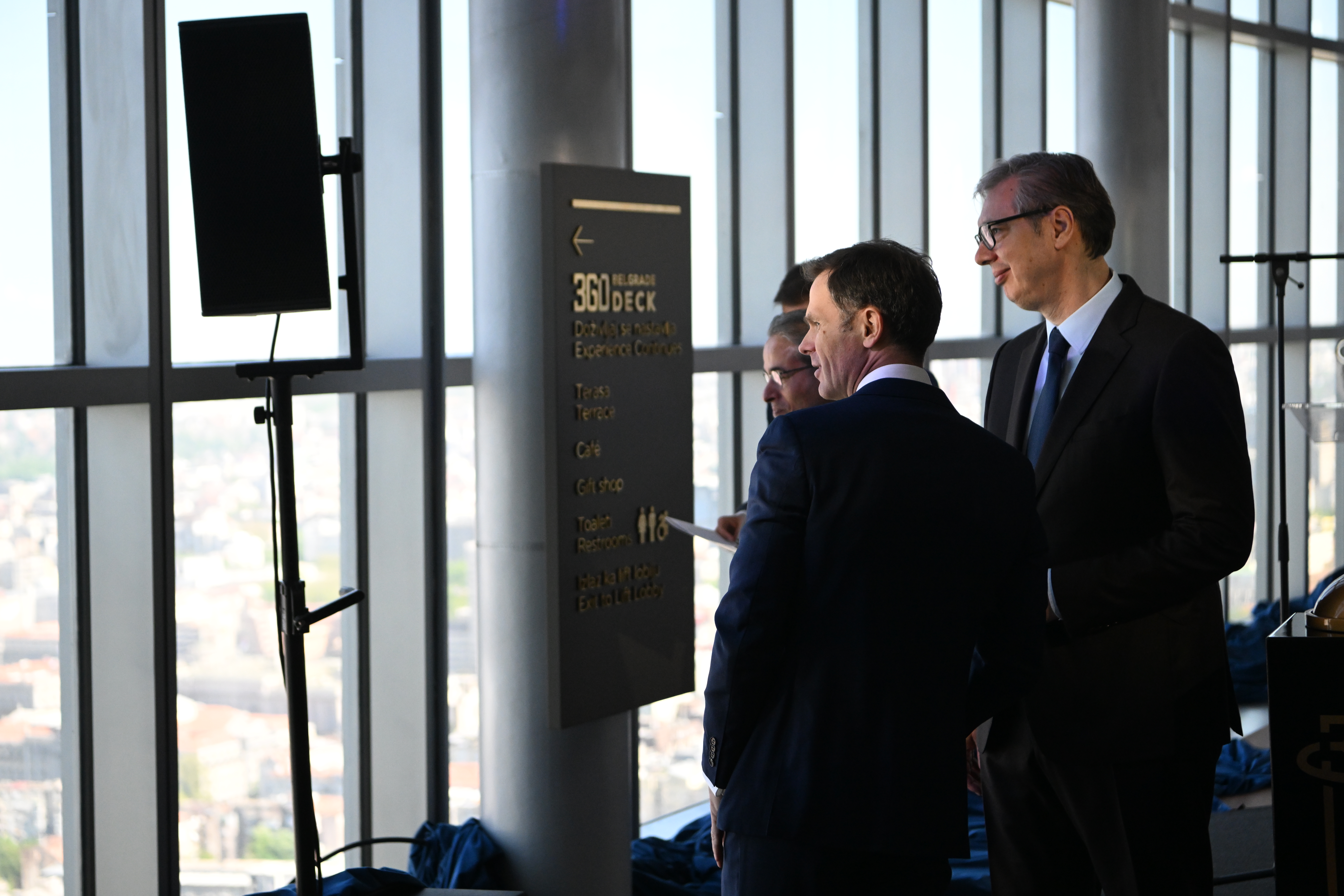 Aleksandar Vucic and Mohamed Alabbar attended opening of Belgrade 360 Deck on Belgrade Tower