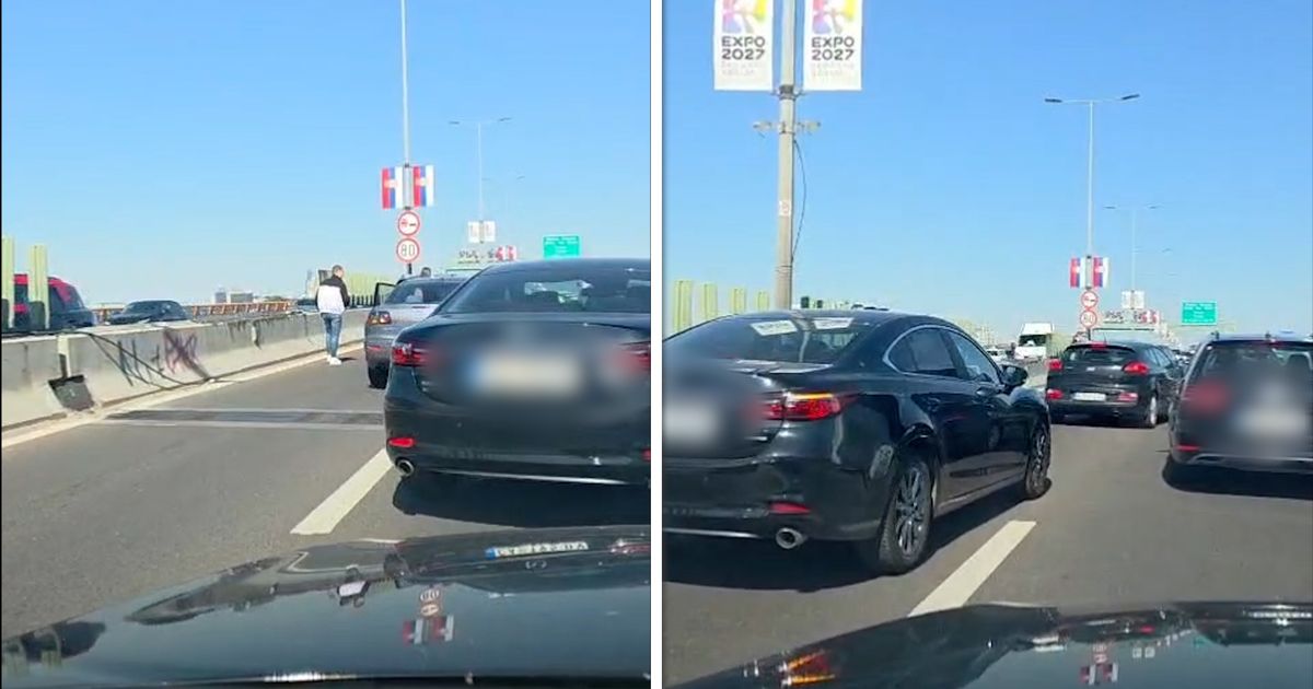 Sudar na Gazeli! Stvara se zastoj, vozači izašli, srča na sve strane