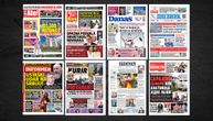 NASLOVNE STRANE SUTRAŠNJIH NOVINA: Prelistavanje štampe za subotu, 25. april 2026. godine