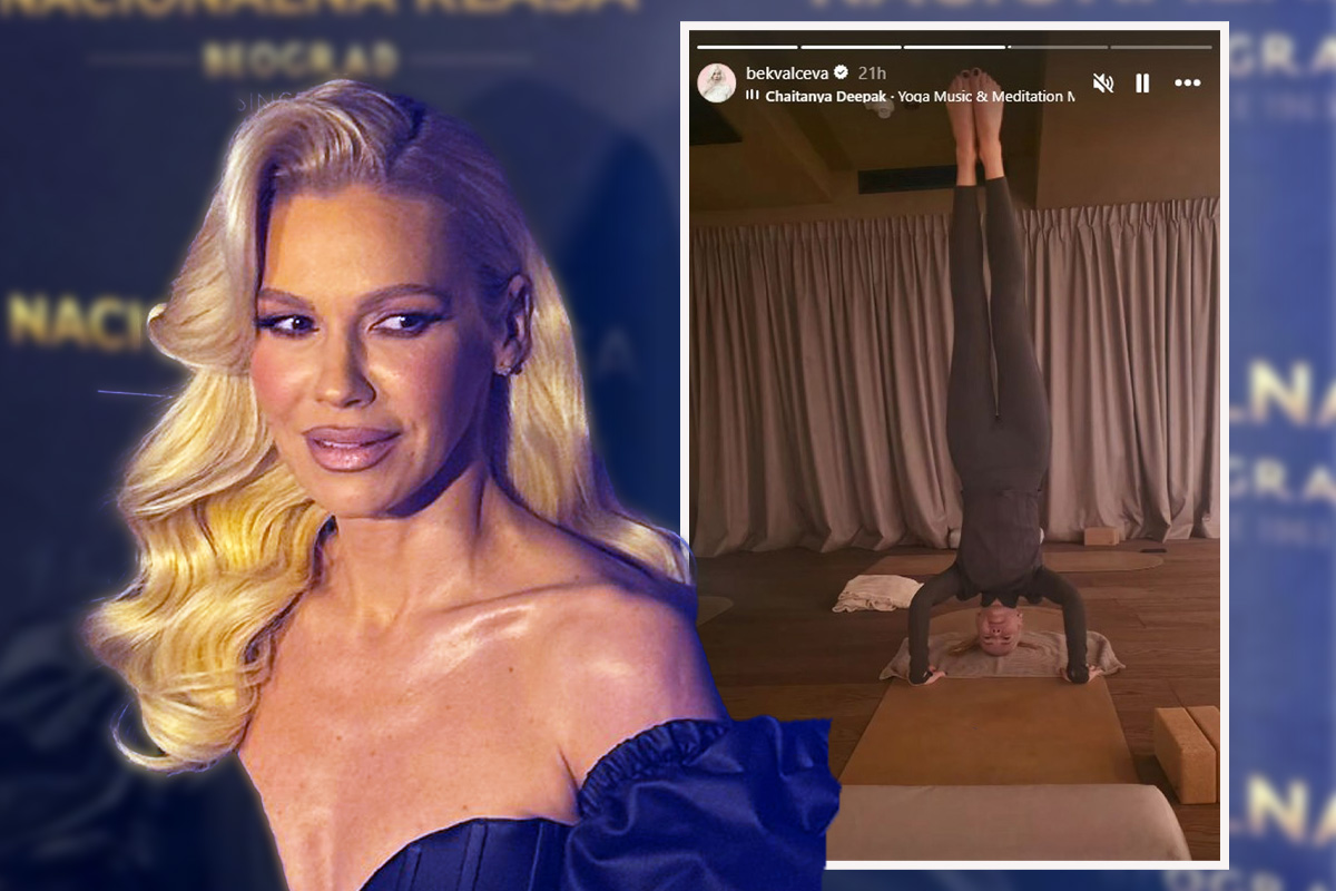 Nataša Bekvalac stoji na glavi: Uvukla se u uske helanke i poručila da sve radi za mentalno zdravlje