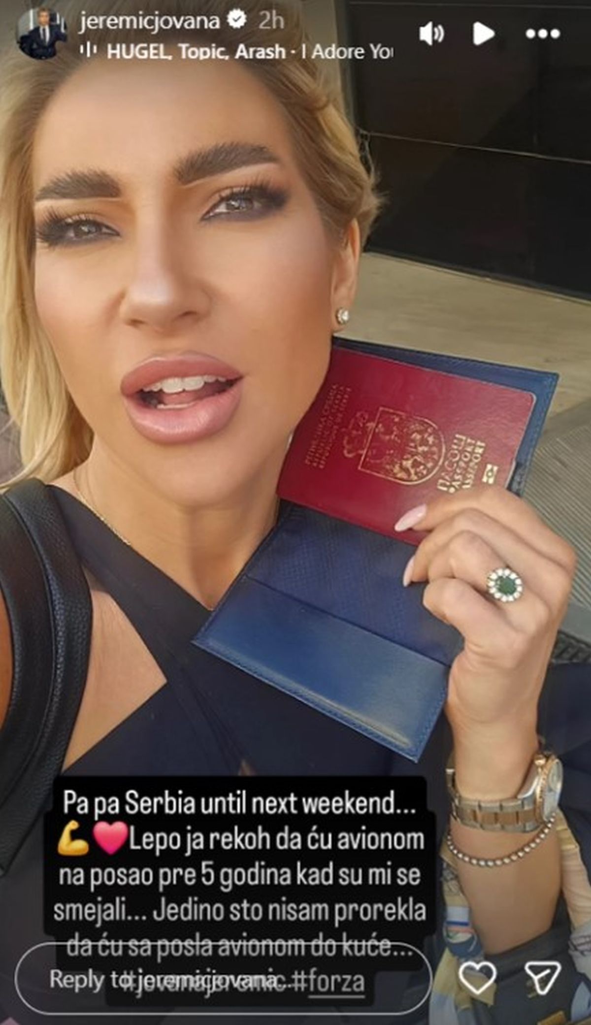 Jovana Jeremić napustila Srbiju, pa se oglasila i saopštila: "Pre 5 godina kada su mi se smejali..."