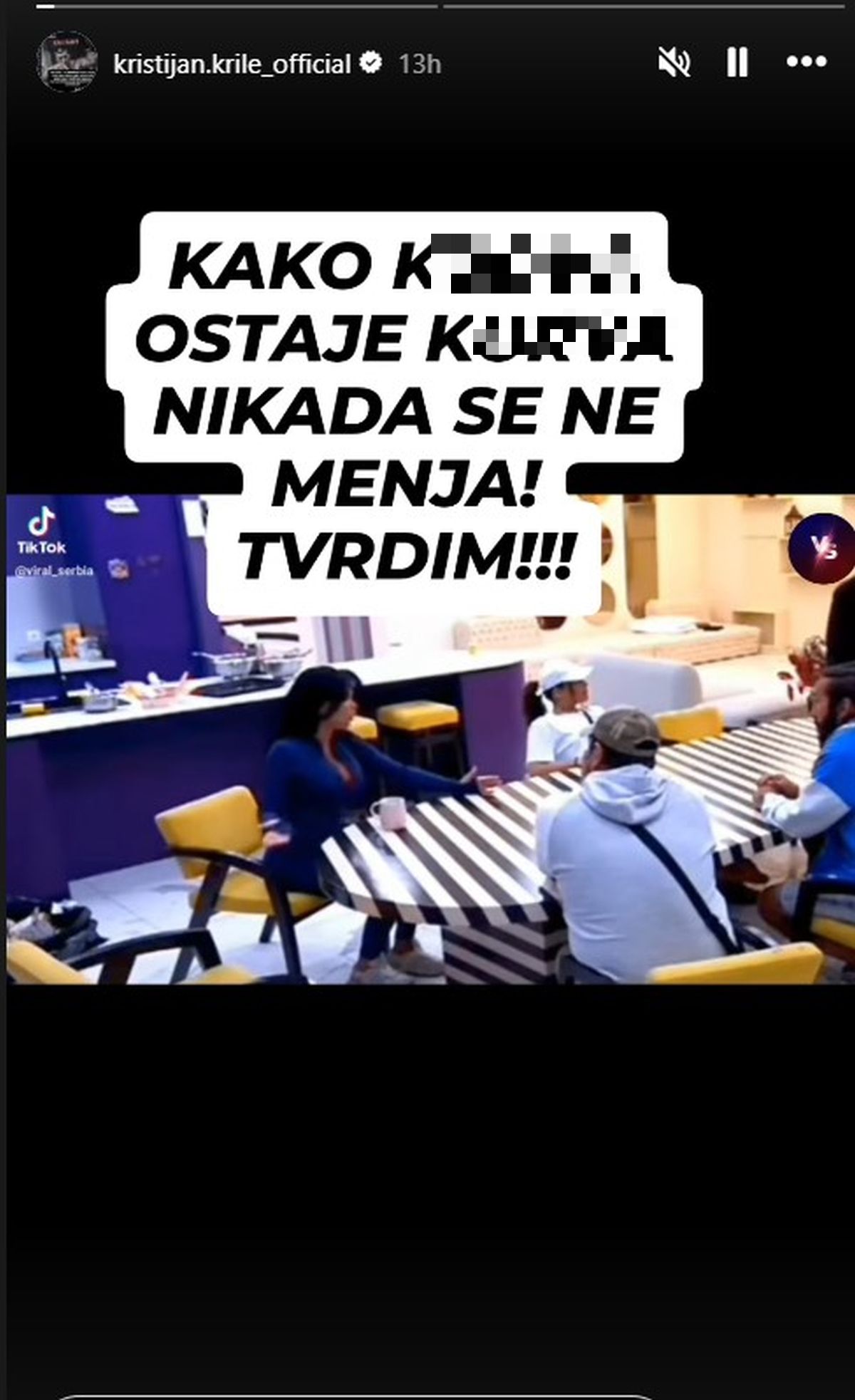 "K**va uvek ostaje, tvrdim": Kristijan žestoko udario na Staniju, objavio i KLIP! Zbog ovoga nastao haos