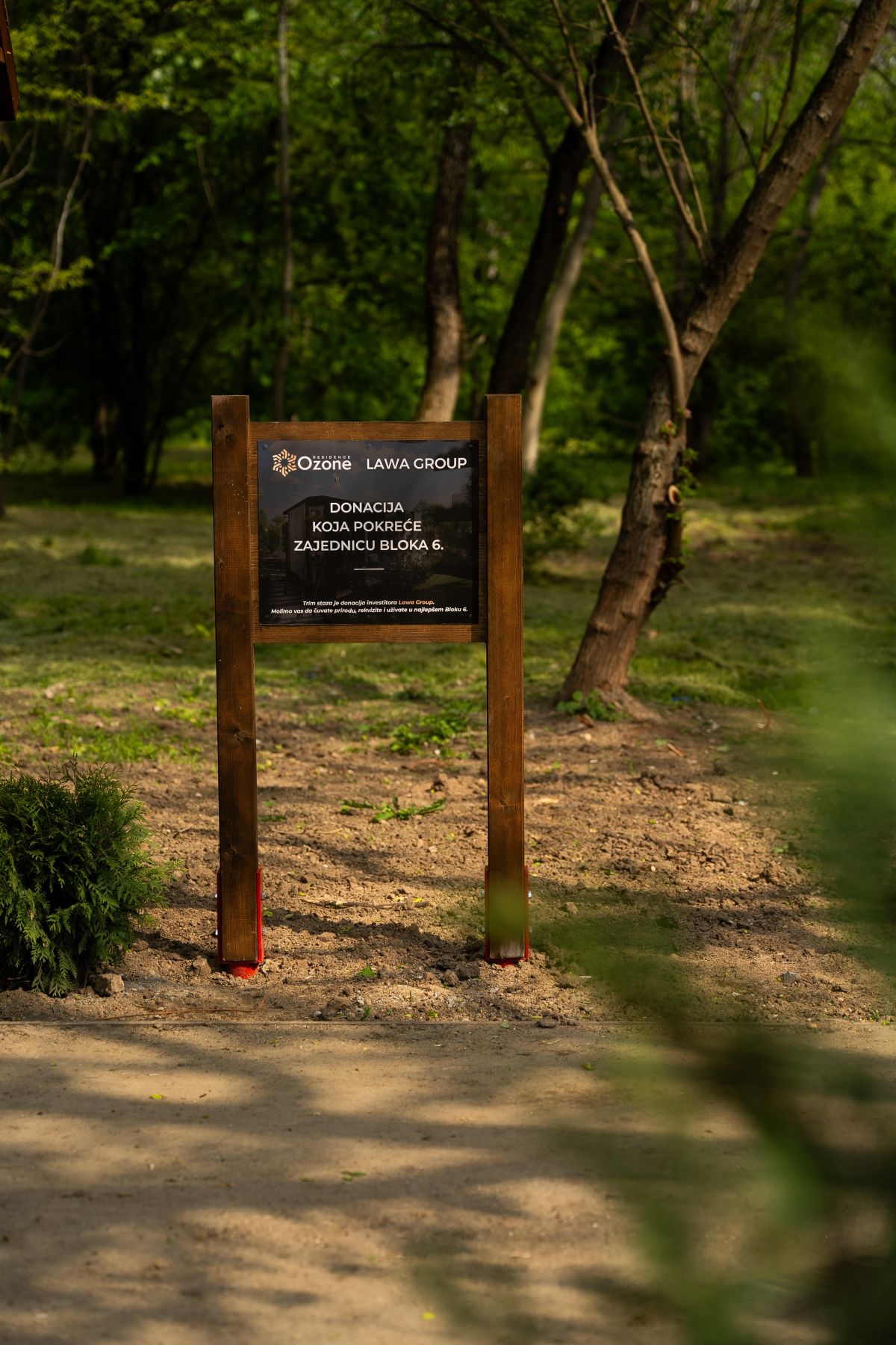 Lawa Group donirala trim stazu u Bloku 6: Prvi investitor koji ulaže u zajednicu