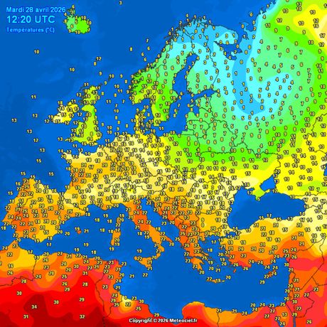 Trenutne temperaure vazduha