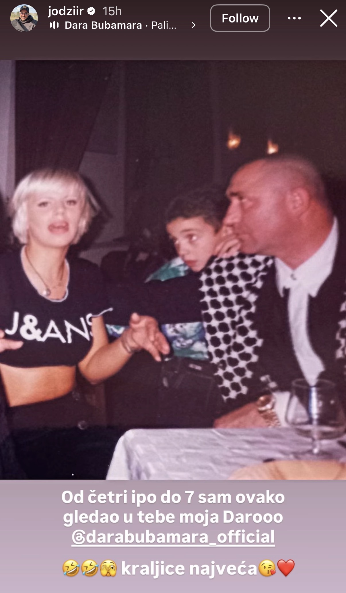 Jodžir u jeku skandala objavio sliku Dare Bubamare s njegovim ocem: "Ovako sam do sedeme godine gledao..."