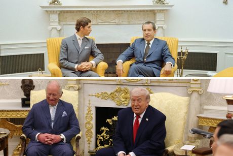 Kralj Čarls, Donald Tramp i Ričard Nikson