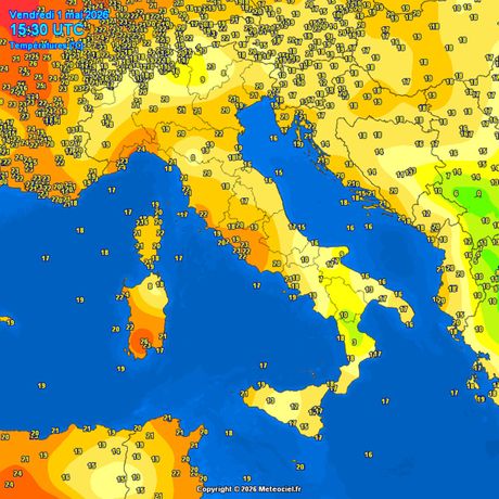 Trenutne temperature vazduha