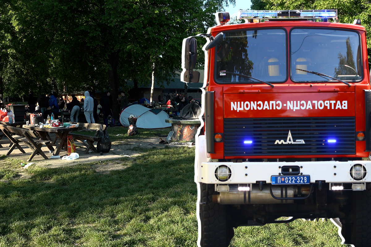 Ugašen požar na Adi Ciganliji, nema povređenih