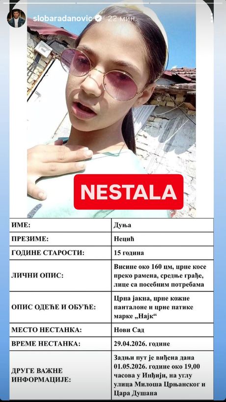 Sloba Radanović objava