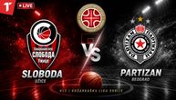 Sloboda - Partizan: Crno-beli se muče, ali imaju prednost