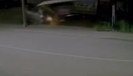 Žestok udes u Vrnjačkoj Banji: Zakucao se velikom brzinom u parking, kamere sve snimile