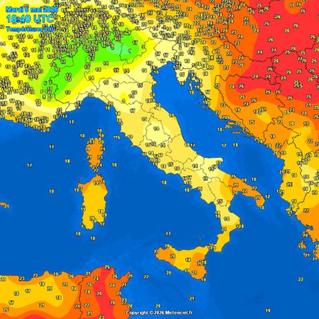 Trenutne temperature vazduha