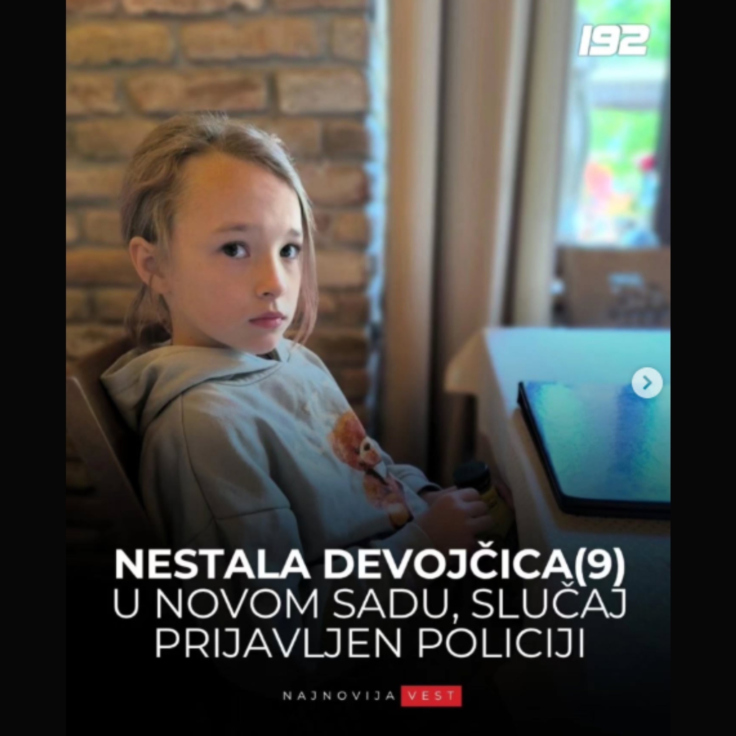 Nestala Aljona (9) iz Novog Sada! Otišla na spavanje, pa nestala: Roditelji zbog jednog posebno strahuju
