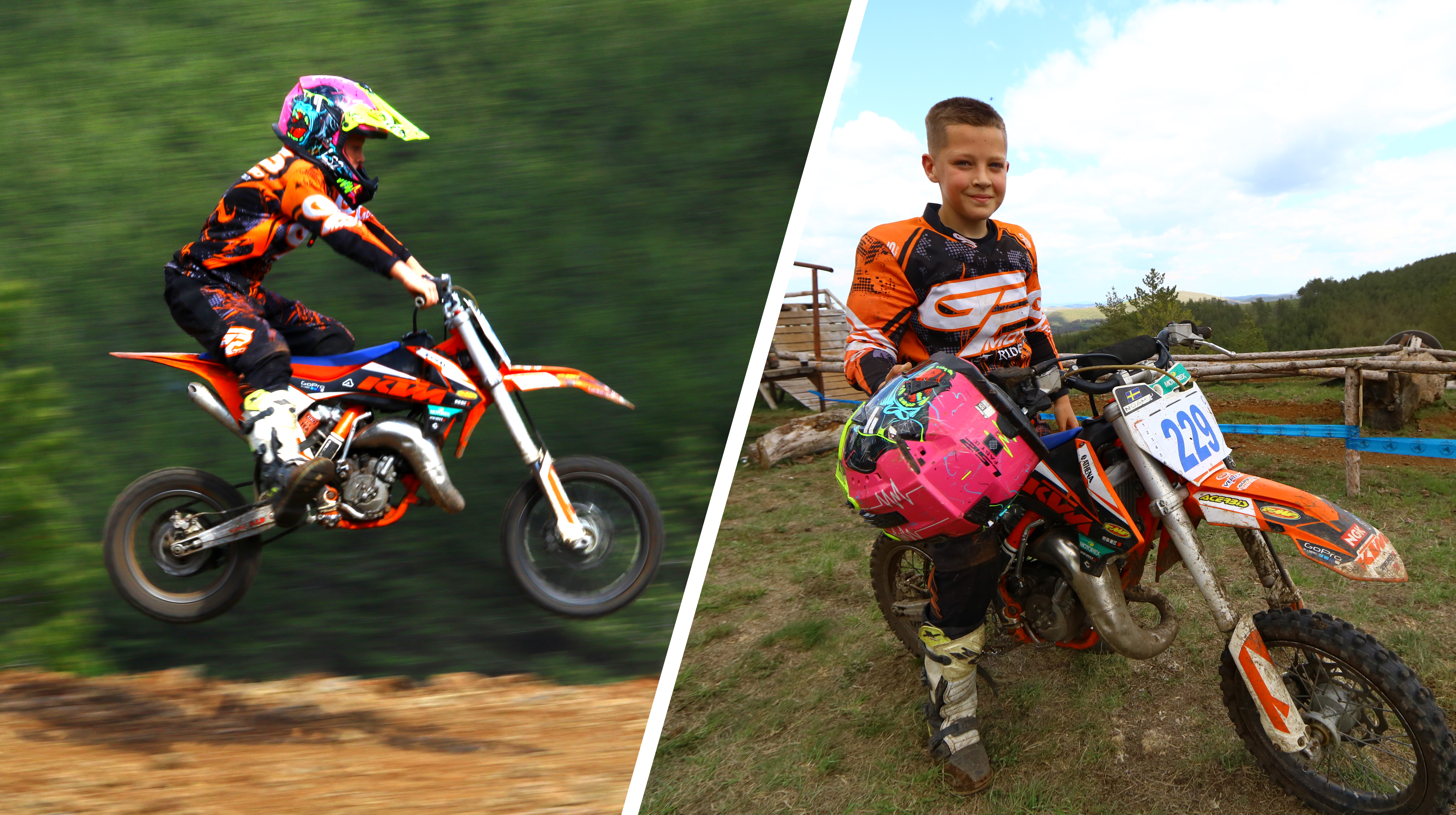 Vuk (11) kida u jednom od najtežih moto-sportova! Rame uz rame sa krupnim zverkama osvojio bronzu na Zlatiboru