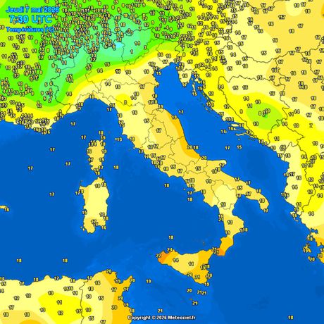 Trenutne temperature vazduha