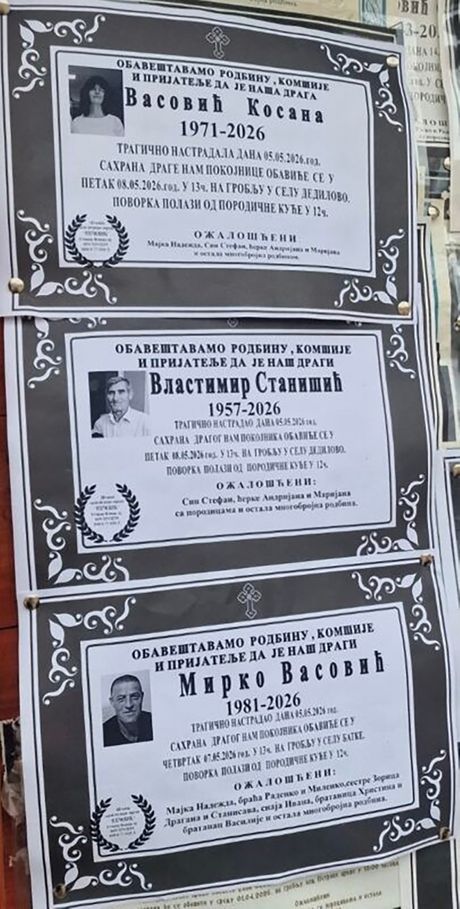 Nastradali u tragediji kod Novog Pazara