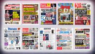 NASLOVNE STRANE SUTRAŠNJIH NOVINA: Prelistavanje štampe za petak, 8. maj 2026. godine