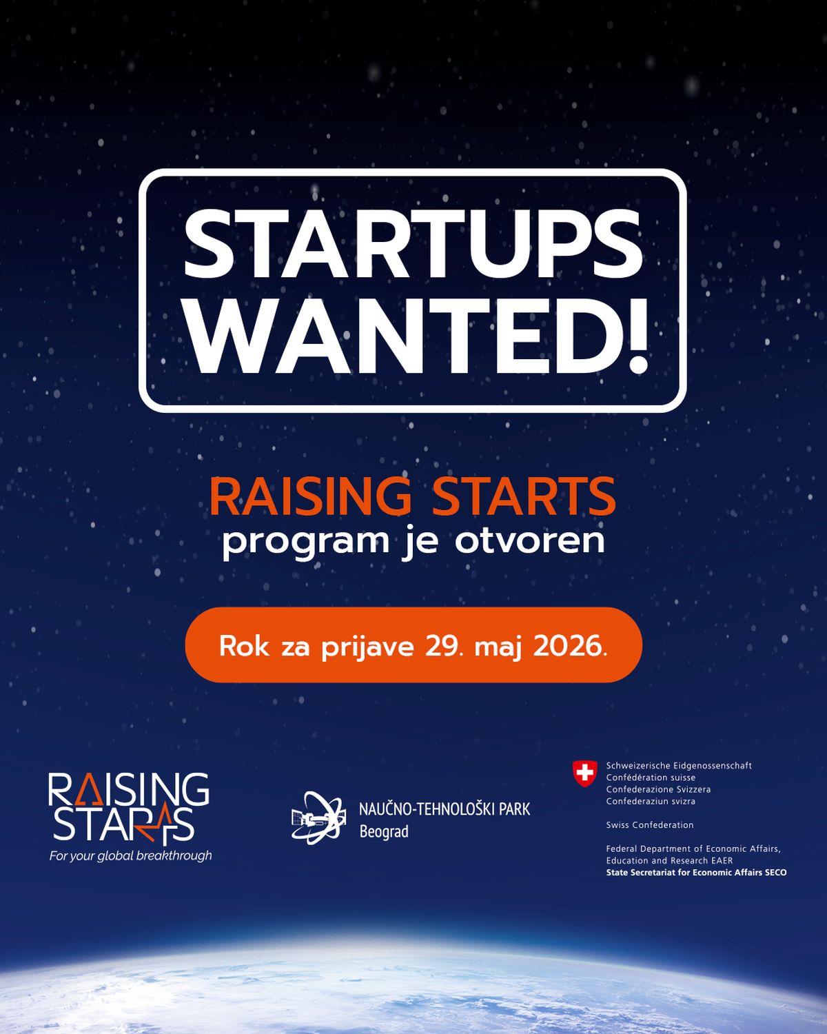 Otvoren konkurs Raising Starts za startape u Srbiji - prijave do 29. maja