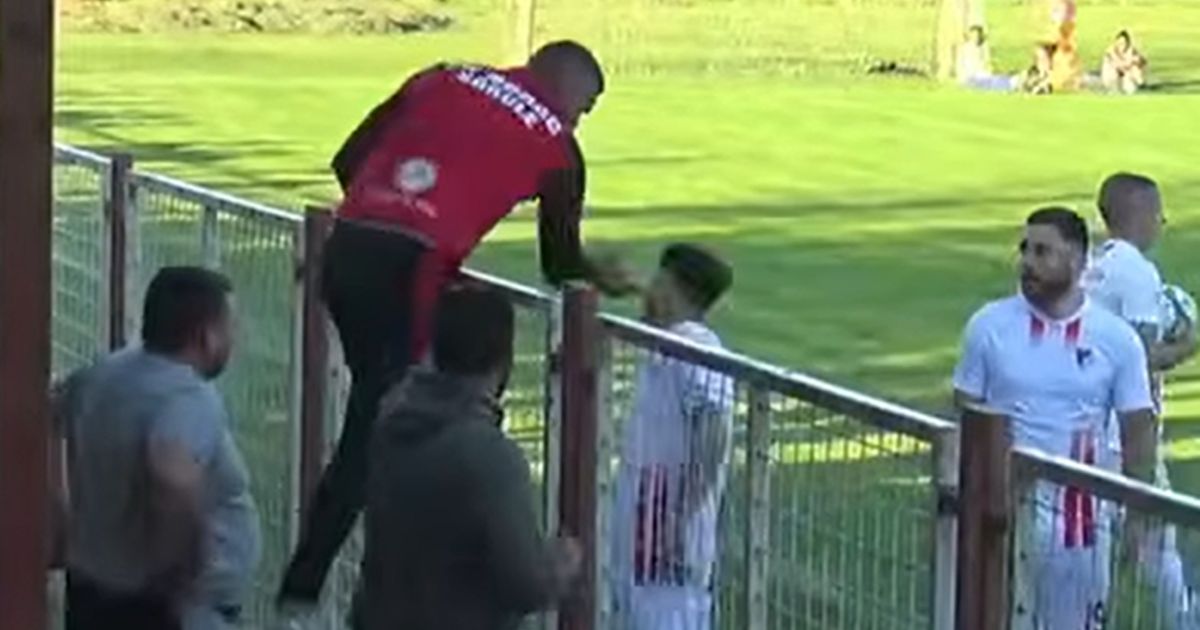 Skandal na meču Crvene zvezde pokraj Vršca, gostujući navijač lupio šamar fudbaleru crveno-belih