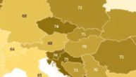 "KAKO JE OVO TAČNO?" Objavljena karta Evrope izazvala burnu raspravu: Preko Srbije piše 70, a Hrvatske 75