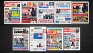 NASLOVNE STRANE SUTRAŠNJIH NOVINA: Prelistavanje štampe za subotu, 9. maj 2026. godine