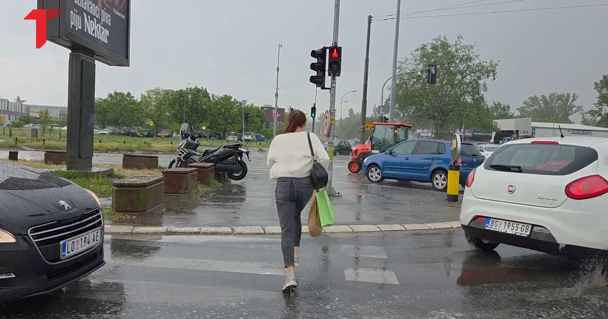 Ovo nismo očekivali, bežao je kako je ko stigao! Pogledajte kako se pljusak obrušio na Beograd