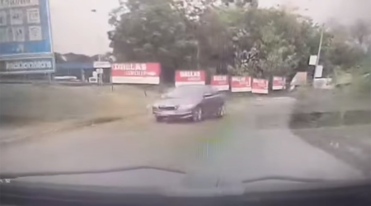 Evo još jednog! Snimljena škoda kako se uključuje u KONTRASMER kod "Zmaja", dok vozila tutnje na auto -putu
