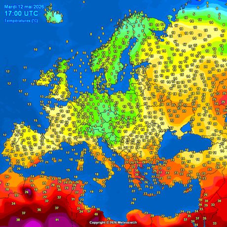 Trenutne temperature vazduha