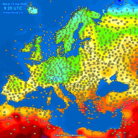 Trenutne temperature vazduha