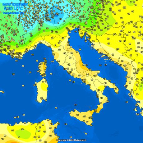 Trenutne temperature vazduha