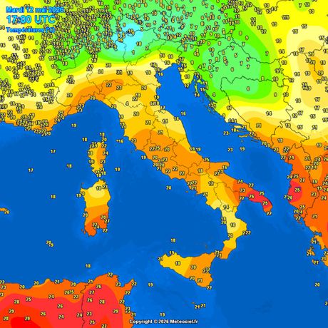 Trenutne temperature vazduha